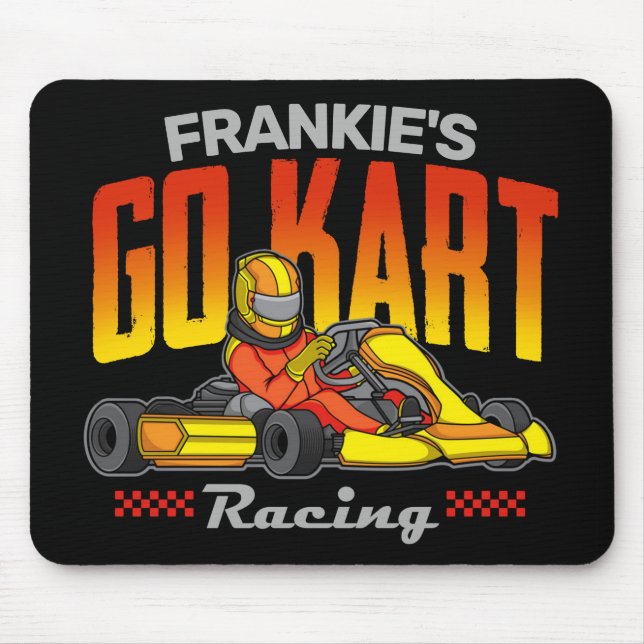 Tapis De Souris Go Kart Racing Personnalisé Motorsport Karting (Devant)