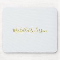 Gold Color Modern Minimaliste Nom d'écriture manus