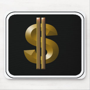 Tapis De Souris Gold Dollar Sign