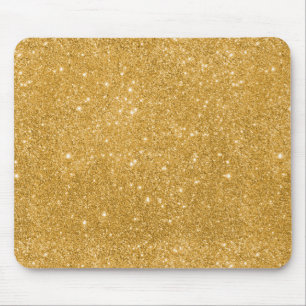 Tapis De Souris Gold Glitter Sparkles