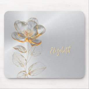 Tapis De Souris Gold Rose Silver Ajouter un nom