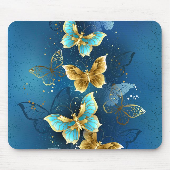 Tapis De Souris Golden butterflies (Devant)