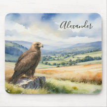 Golden Eagle Watercolor Wildlife Personalized