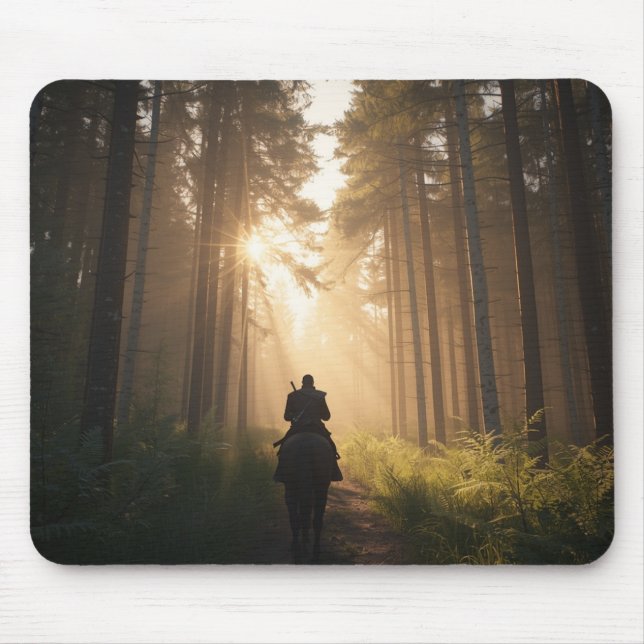 Tapis De Souris Golden Forest Rider Mousepad (Devant)