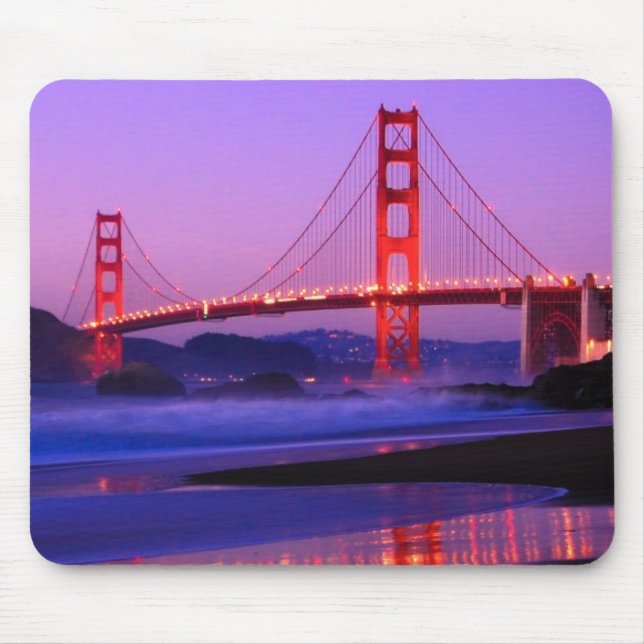Tapis De Souris Golden gate bridge sur la plage de Baker au (Devant)