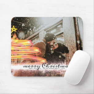 Tapis De Souris Golden Glow Tree Star Parties scintillant Photo de