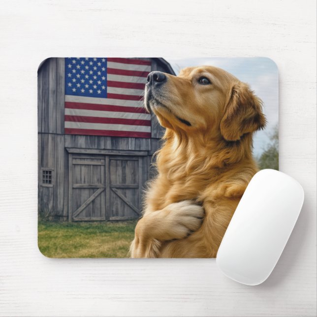 Tapis De Souris Golden Retriever - Allégeance pour les annonces (Avec souris)