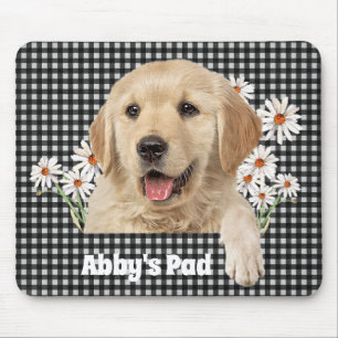 Tapis De Souris Golden Retriever et Daisy Souris