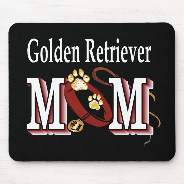 Tapis De Souris Golden Retriever Maman Cadeaux (Devant)