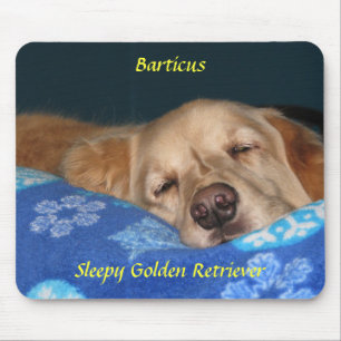 Tapis De Souris Golden retriever somnolent Mousepad