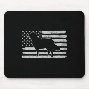 Tapis De Souris Golden Retrievers Chien Drapeau Usa 4 Juillet