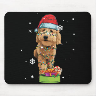 Tapis De Souris Goldendoodle Christmas Santa Funny Dog Lover Gift