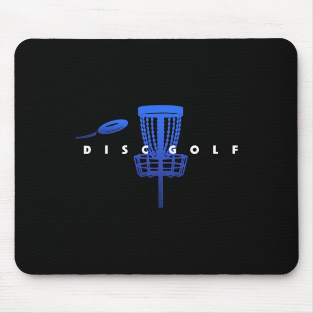 Tapis De Souris Golf de disque stylisé cool avec sket et disque -  (Devant)
