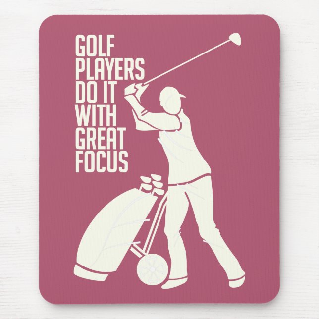 Tapis De Souris GOLF PLAYER mousepad personnalisé (Devant)