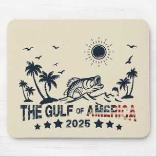 Tapis De Souris Golfe d'Amérique pêche drapeau patriotique américa
