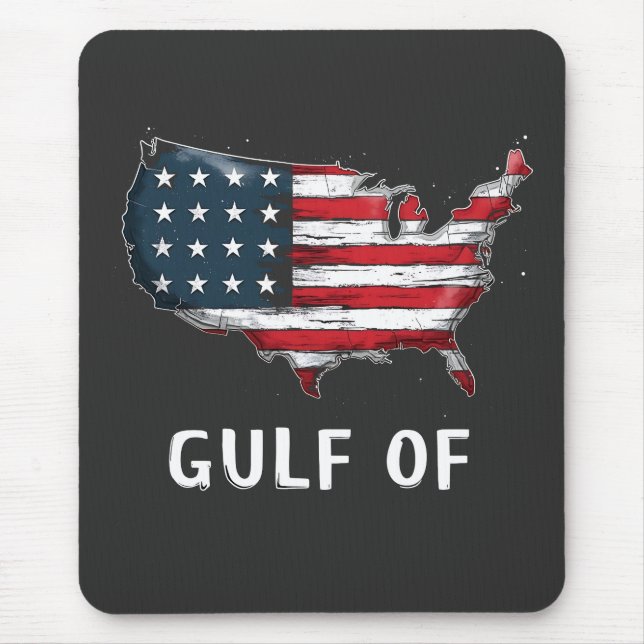 Tapis De Souris Golfe De L'Amérique Drôle Trump Coût Est Mexique (Devant)