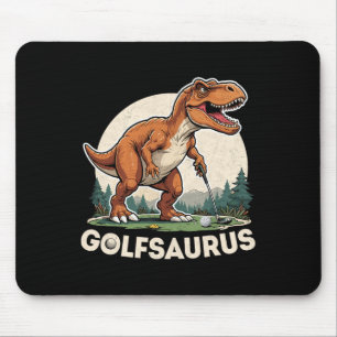 Tapis De Souris Golfeur dinosaure T-rex jouant au golf Dino Golfi