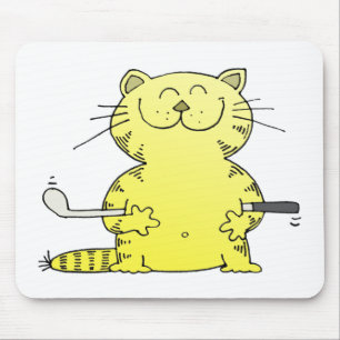 Tapis De Souris Golfeur mignon de Kitty