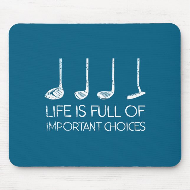 Tapis De Souris Golfing Men Srts Funny Golfer Golf  (Devant)