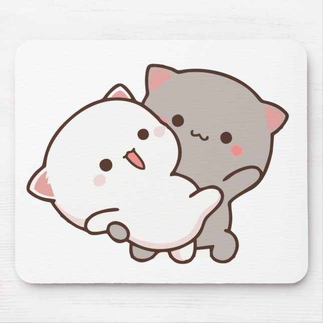 Tapis De Souris Goma Peach Love Peach Peach Mouse Pads (Devant)