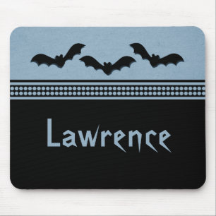 Tapis De Souris Gone Batty Halloween Mousepad, bleu clair