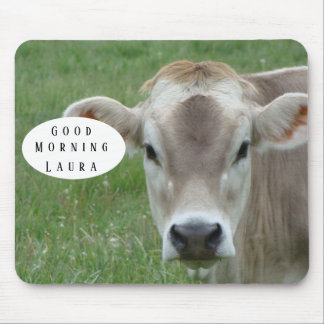 Tapis De Souris Good Morning Cow Mousepad