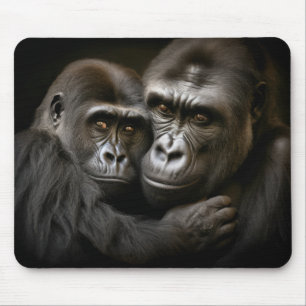 Tapis De Souris Gorilla Ape Animal Wild Beauté Liberté Wilderness