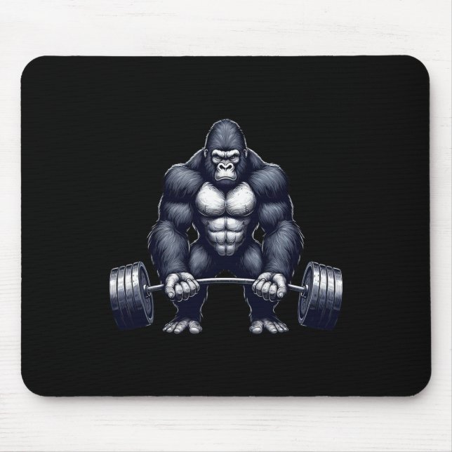 Tapis De Souris Gorilla Weightlifting Fitness Gym Training Bodybui (Devant)