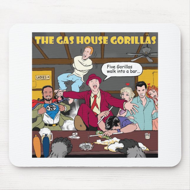 TAPIS DE SOURIS GORILLES MOUSEPAD DE MAISON DE GAZ (Devant)