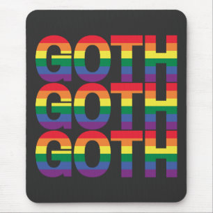 Tapis De Souris Goth LGBTQ+ Regenbogen 