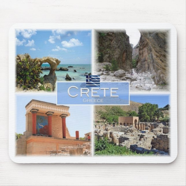 Tapis De Souris GR Grèce - Crète - Knossos - Elafonisi - (Devant)