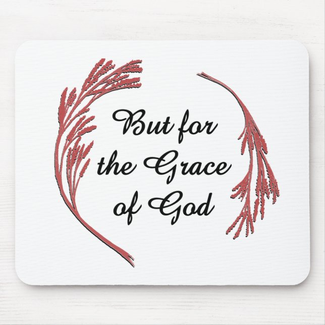 Tapis De Souris Grace De Dieu Récupération Slogan Inspirationnel D (Devant)