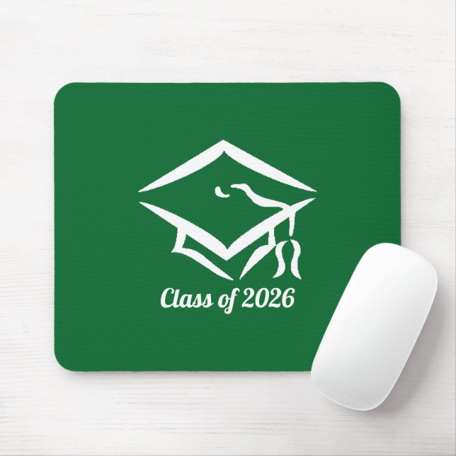 Tapis De Souris Graduation Class of 20?? KLYGRNWHT Customize Year (Avec souris)