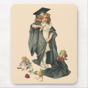 Tapis De Souris Graduation vintage, Félicitations diplômés!