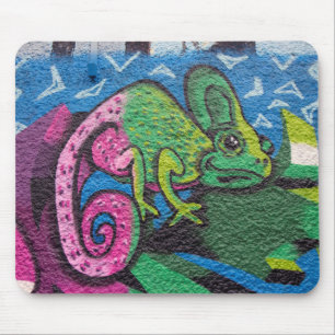 Tapis De Souris Graffiti coloré Chameleon