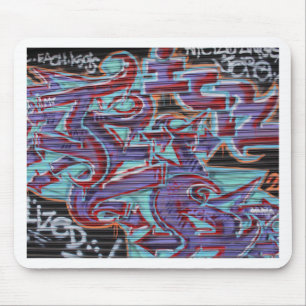 Tapis De Souris Graffiti violet sur Shutter