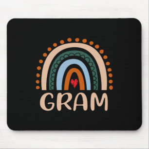 Tapis De Souris Gram Arc-en-ciel Grandma mignonne Fête des mères G