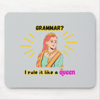 Tapis De Souris Grammar Queen Mousepad