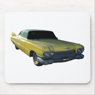 Tapis De Souris Grand aileron jaune 59 Cadillac