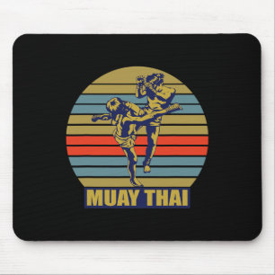 Tapis De Souris Grand artiste martial de kickboxing Muay Thai en T