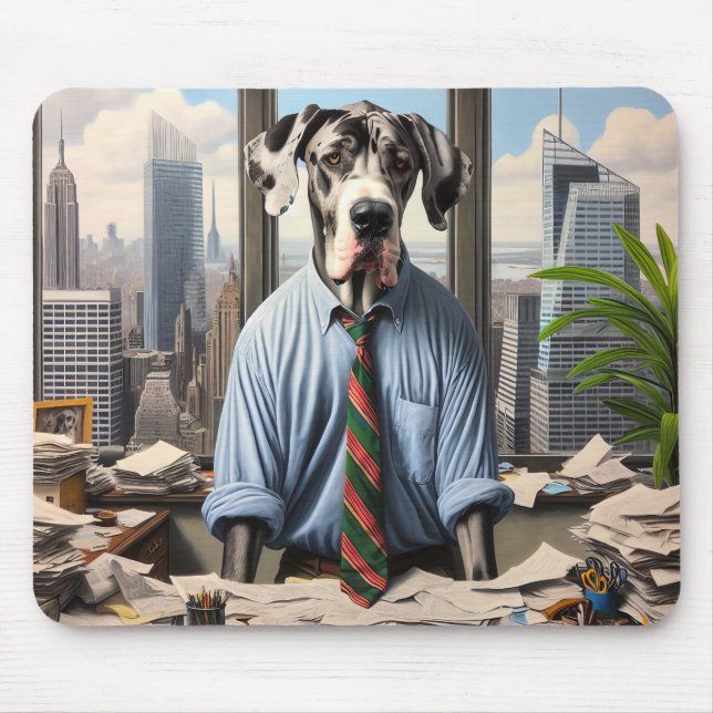 Tapis De Souris Grand Dane Entreprise (Devant)