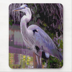 Tapis De Souris Grand héron bleu
