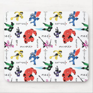 Tapis De Souris Grand héros 6 Motif de combat