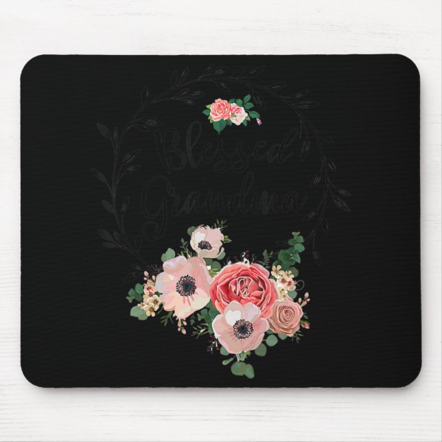 Tapis De Souris Grand-Mère Bénie Pour Les Femmes Grand-Mère À Déco (Devant)
