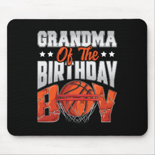 Tapis De Souris Grand-mère de basket-ball anniversaire Boy Family 