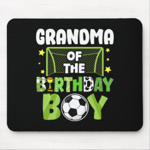 Tapis De Souris Grand-mère de football Fête d'anniversaire garçon 
