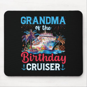 Tapis De Souris Grand-Mère De L'Anniversaire Cruiser Funny Cruise