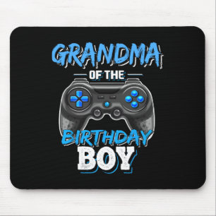 Tapis De Souris Grand-Mère De L'Anniversaire Garçon Matching Vidéo