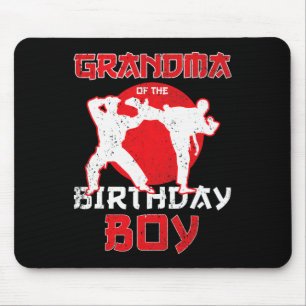 Tapis De Souris Grand-Mère De L'Anniversaire Karate Taekwondo Boy 