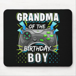 Tapis De Souris Grand-mère du Birthday Boy Matching Video Game